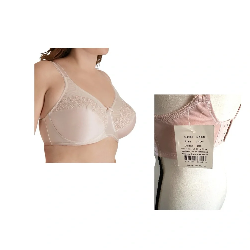 NWT AVIANA #2456 Underwire Embroidered Bra. Size 34D.